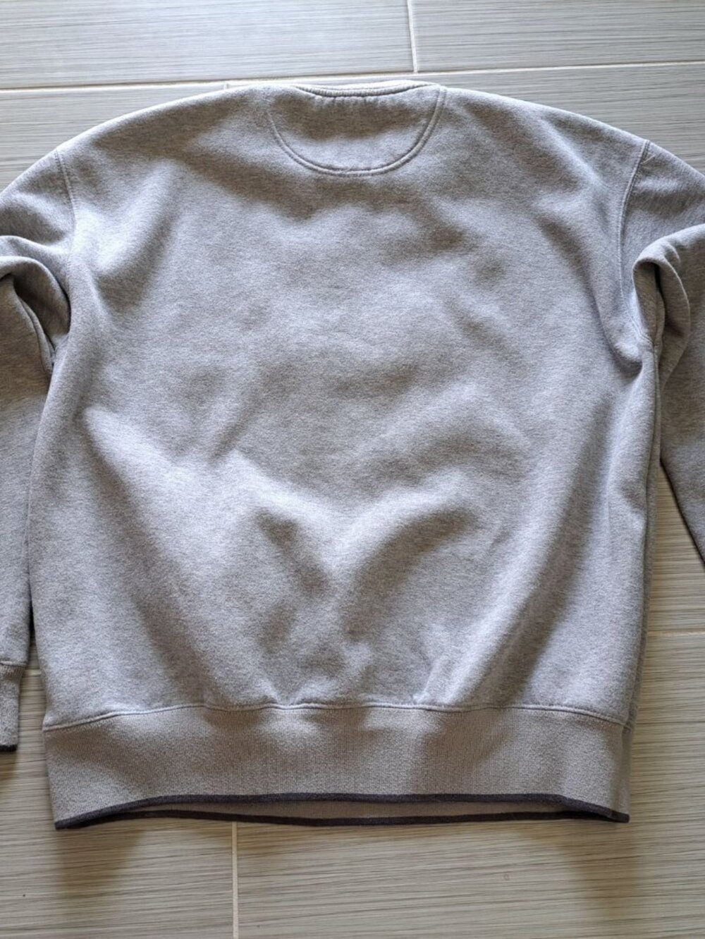 Vtg Woodland Trail Bald Eagle Embroidered Crewneck Sweatshirt Gray XL Grandpa - Picture 10 of 11